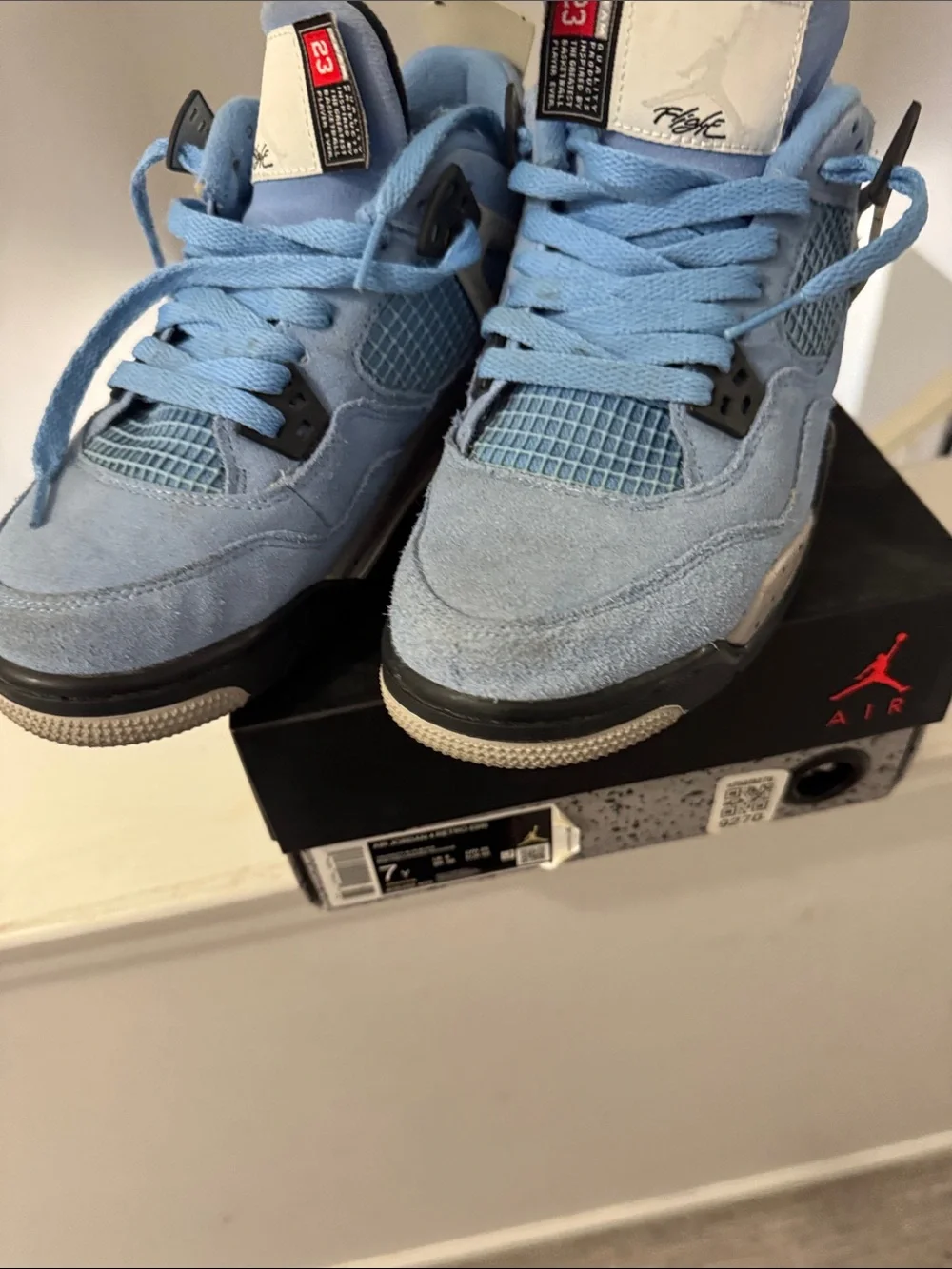 Nike Air Jordan 4 Retro (GS) Black/Blue Box Label